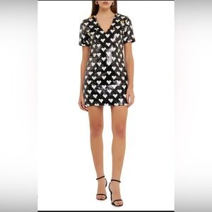 Sequin Heart Party Dress